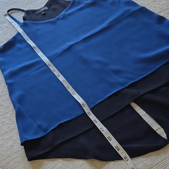 The Limited Blue and Black Layered Tank Top - Picture 7 of 8